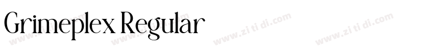 Grimeplex Regular字体转换 Grimeplex Regular字体转换